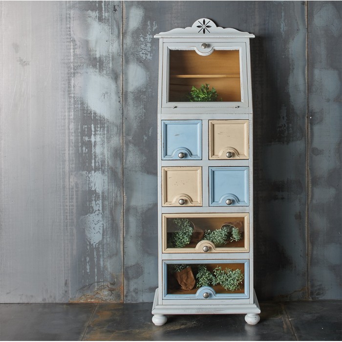 Pantry cabinet with flap and 6 drawers 525 | F.lli MIRANDOLA | Arredinitaly