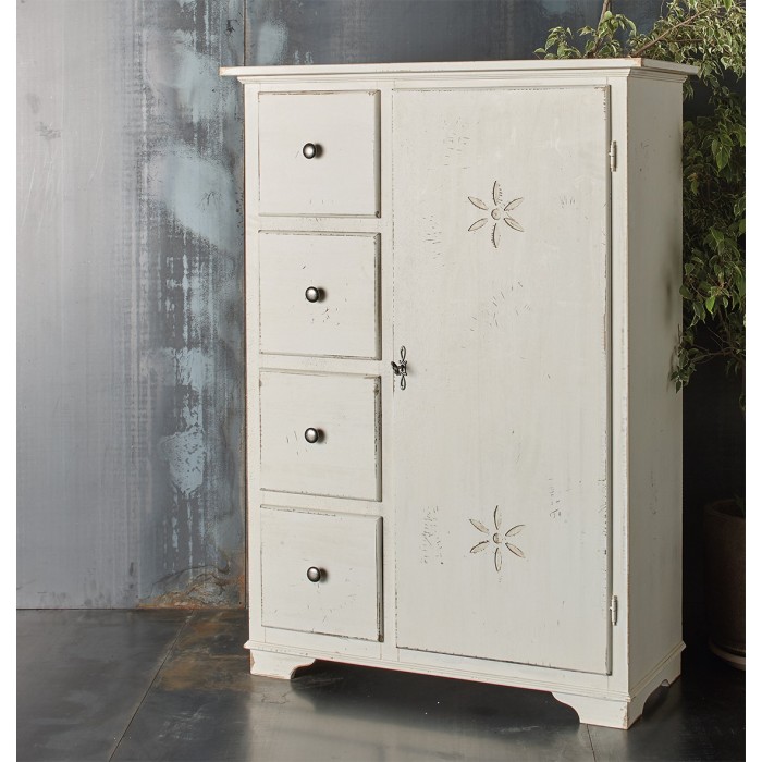 Pantry cabinet with door and 4 drawers 526 | F.lli MIRANDOLA | Arredinitaly