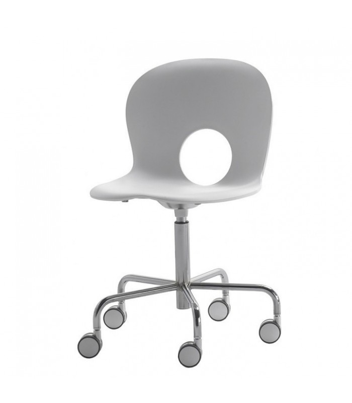 Chair OLIVIA swivel on wheels | REXITE | Arredinitaly