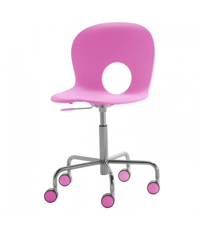 Chair OLIVIA swivel on wheels adjustable height gas lift | REXITE | Arredinitaly