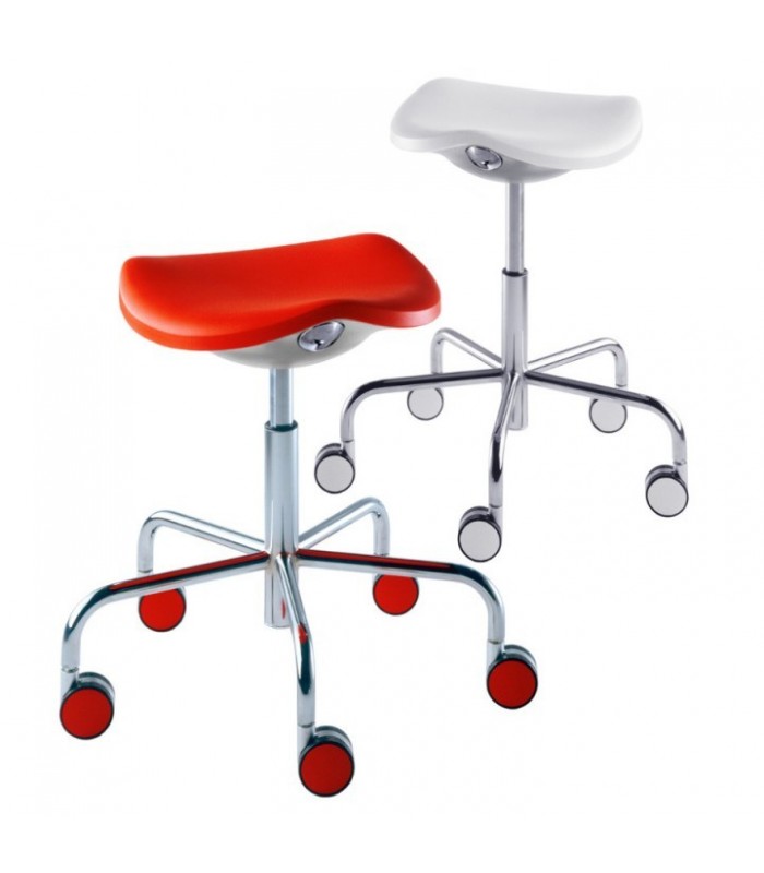 WELCOME stool on wheels