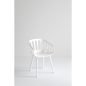 BASKET BP | GABER - Plastic chairs with armrests | Arredinitaly