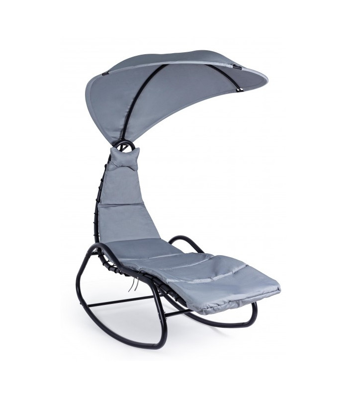 BAFFIN ANTHRACITE ROCKING CHAISE LONGUE | Arredinitaly