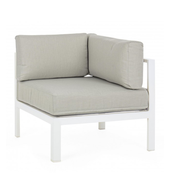 MARINEL WHITE CORNER ARMCHAIR YK11 - Garden armchairs | Arredinitaly