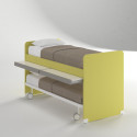 Luna high bed with bed and pull-out shelves