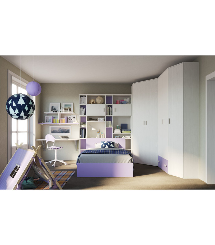 Chambre à coucher simple Composition 11 | S. MARTINO MOBILI | Arredinitaly