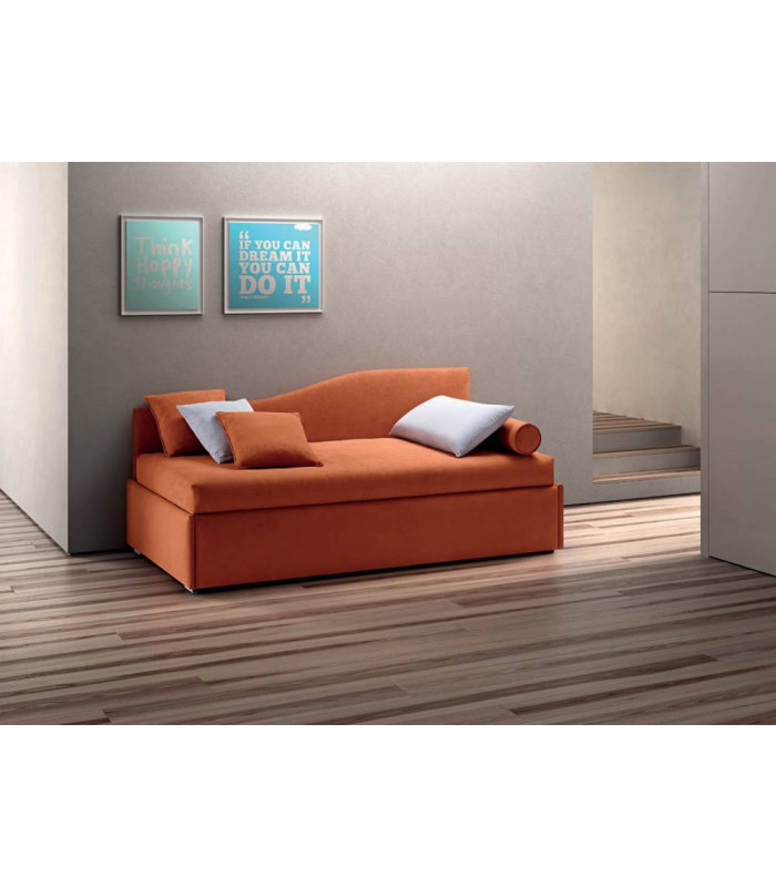 Enjoy Twice Central Shaped with pull-out bed | SAMOA BEDS | Arredinitaly