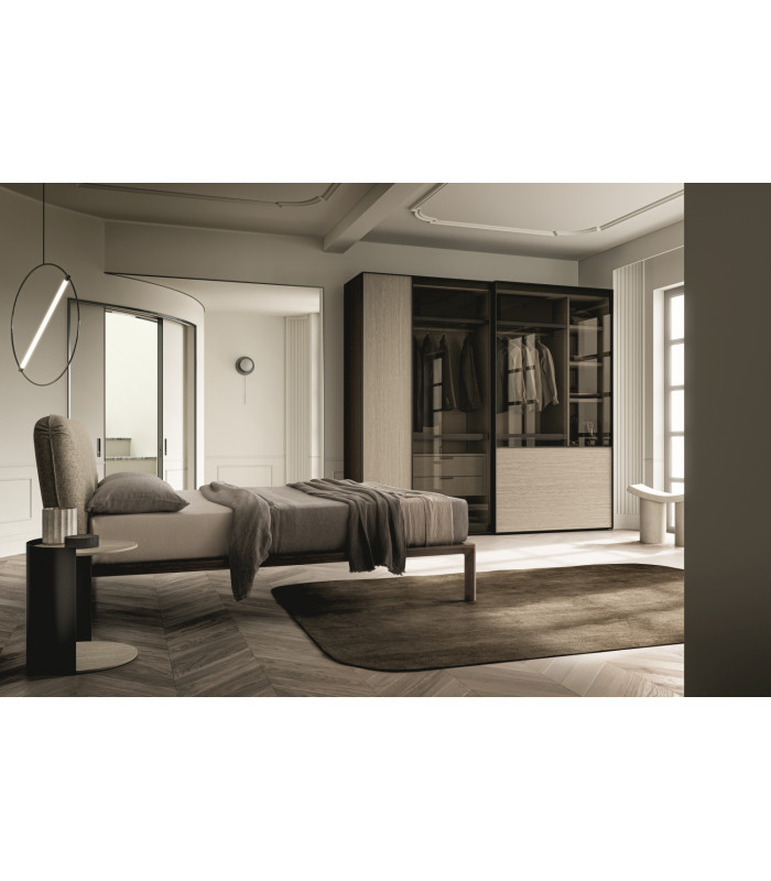 CLOSET MODEL NUIT WITH 2 SLIDING DOORS ALSO IN GLASS_VERSION 1 | SANTA LUCIA | Arredinitaly