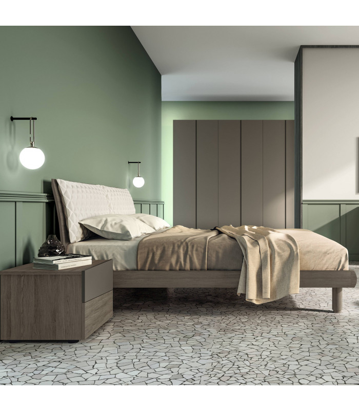 Fhon Bed with Upholstered Cushions | Arredinitaly