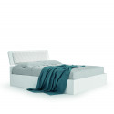 Vela bed with upholstered panel with container | SANTA LUCIA