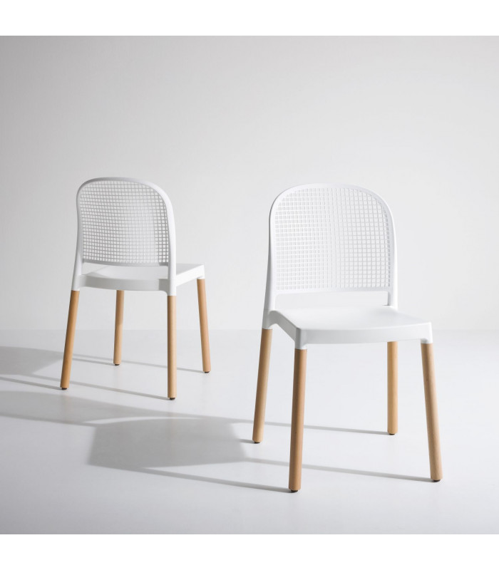 PANAMA BL | GABER - Plastic chairs with armrests | Arredinitaly