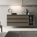 EGO 3 DRAWERS WITH OPEN, FLOOR OR SUSPENDED COMPARTMENT | SANTA LUCIA