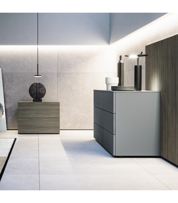 SISTEMADICIOTTO 2 DRAWERS FLOOR STANDING OR SUSPENDED AVAILABLE IN 4 WIDTHS | SANTA LUCIA | Arredinitaly