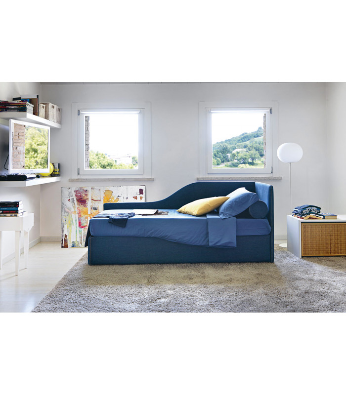 SPACE ANGOLO SAGOMATO with pull-out bed or big drawers | NOCTIS LETTI | Arredinitaly