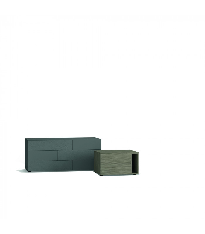 SISTEMA DICIOTTO 3 DRAWERS ON THE GROUND OR HANGING AVAILABLE IN 4 WIDTHS | SANTA LUCIA | Arredinitaly