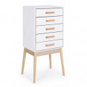 CHEST OF DRAWERS 5C ORDINARY WHITE
