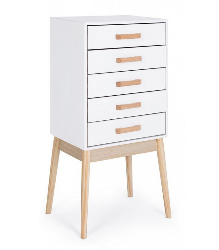 CHEST OF DRAWERS 5C ORDINARY WHITE - CASHBOARDS | Arredinitaly