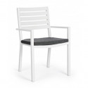 C-BR C-C CHAISE HELINA WHITE LD30