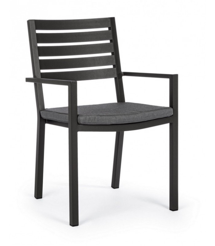 CHAIR C-BR C-C HELINA ANTHRACITE LH32 - CHAIRS AND BENCHES | Arredinitaly