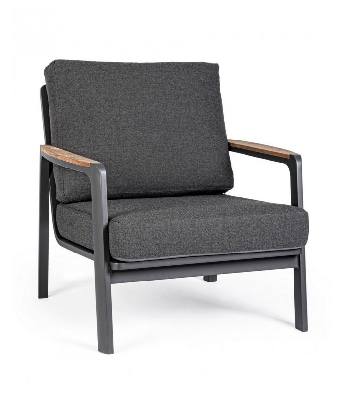 C-C JALISCO ANTHRACITE ARMCHAIR WG21 - CHAIRS AND BENCHES | Arredinitaly