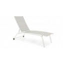 HIGH C-WHEELED LOUNGER CLEOPAS WHITE ZH10