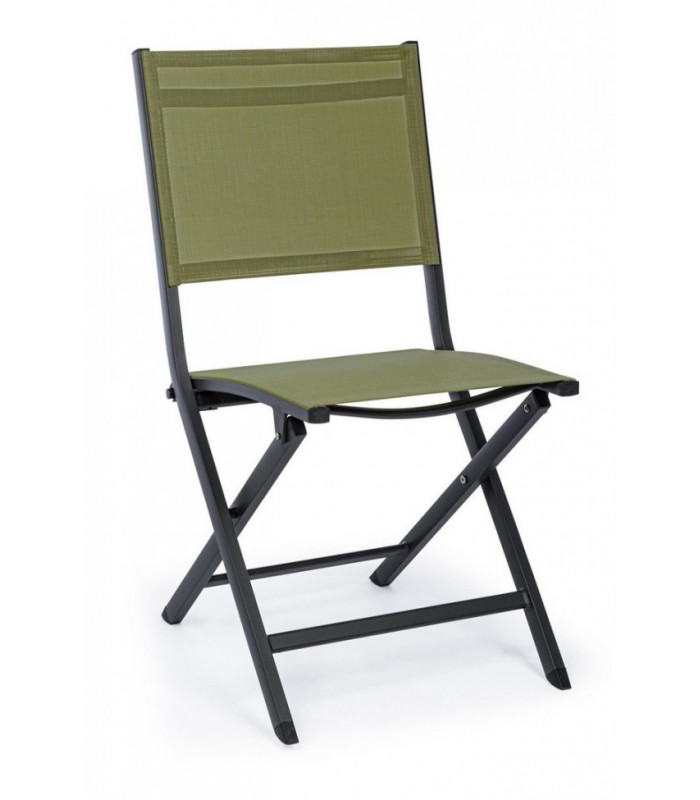 FOLDING CHAIR. ELIN ANTHRACITE LH32-GREEN - CHAIRS AND BENCHES | Arredinitaly