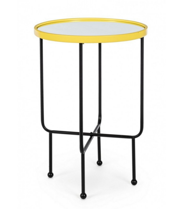 PAINTER COFFEE TABLE C-MIRROR TO YELLOW D45 - Coffee tables | Arredinitaly
