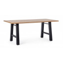 TABLE FRED BLACK 180X90