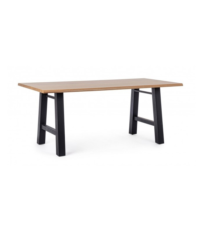 TABLE FRED BLACK 180X90