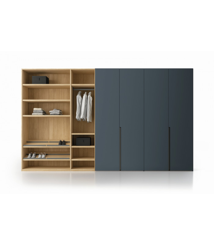 NAKED WALK-IN CLOSET WITH DOORS IN 4 WIDTHS | SANTA LUCIA | Arredinitaly