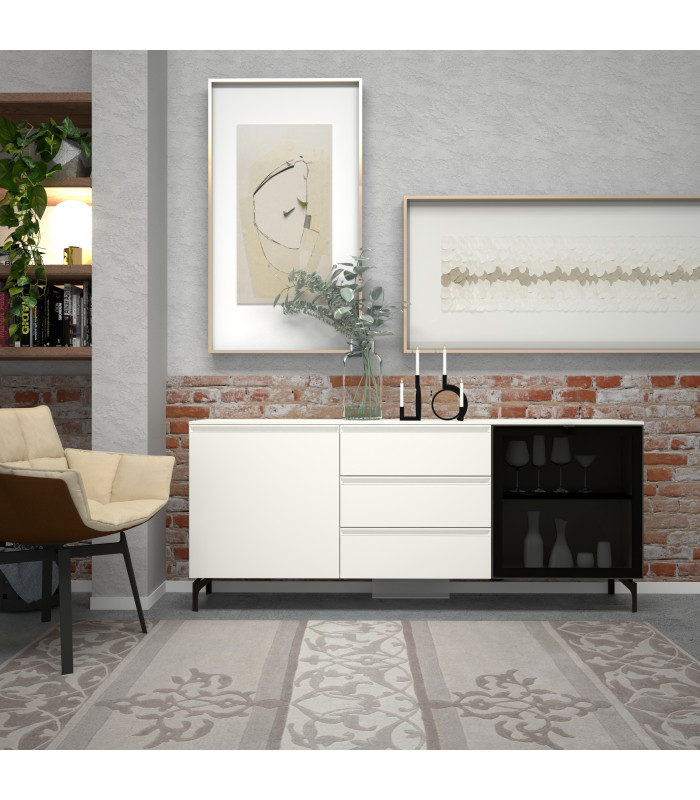 MD10A CABINET WITH GLASS DOOR - CONSOLLE | Arredinitaly