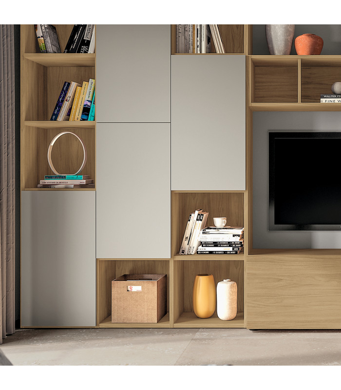 Bookcase with TV stand L.324 cm | SANTA LUCIA | Arredinitaly