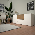 SIDEBOARD MODEL INNOVA FROM DESIGN, WITH DOORS AND DRAWERS, WITHOUT HANDLE | SANTA LUCIA