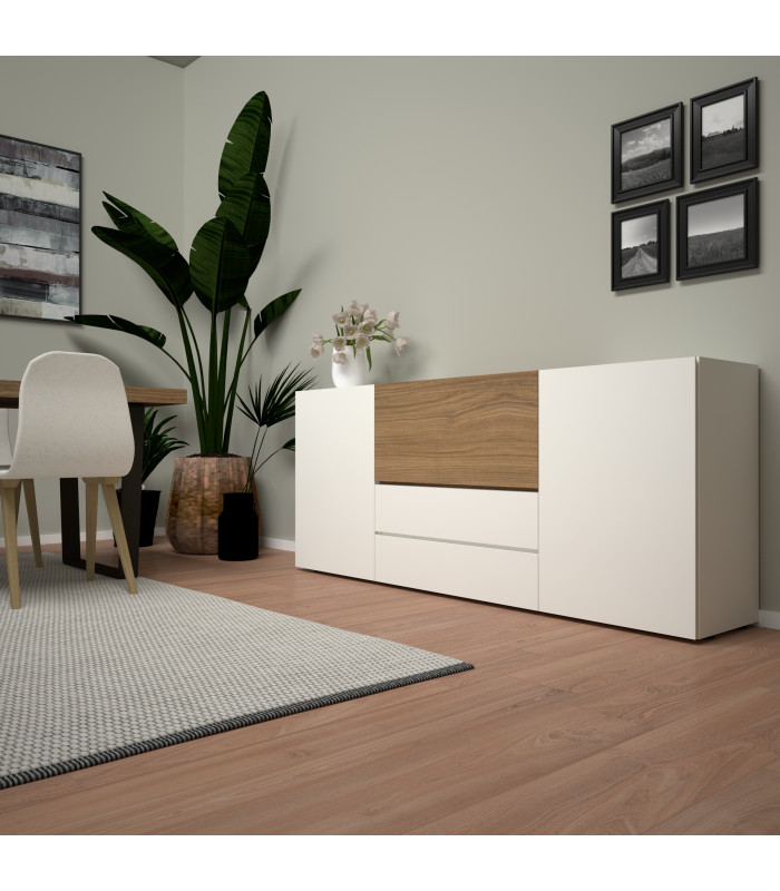 SIDEBOARD MODEL INNOVA FROM DESIGN, WITH DOORS AND DRAWERS, WITHOUT HANDLE | SANTA LUCIA | Arredinitaly