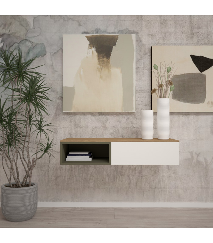 ENTRY "03A" SUSPENDED SIDEBOARD MODEL "INTEGRA" W.107,1 | SANTA LUCIA - Modern sideboards and sideboards | Arredinitaly
