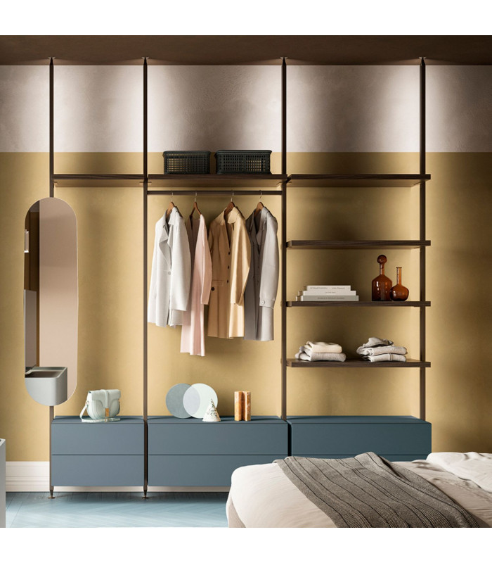 Day & Night modèle Urban HNM008 armoires avec tiroirs laqués| SANTALUCIA MOBILI - Armoires et dressing Santalucia | Arredinitaly