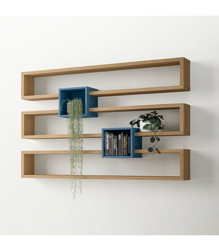 COMPOSITION OF PTM302 SHELVES | SANTA LUCIA - Suspended bookcases | Arredinitaly