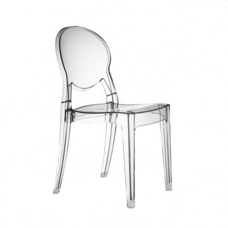 Plastic chairs: transparent and coloured | Arredinitaly