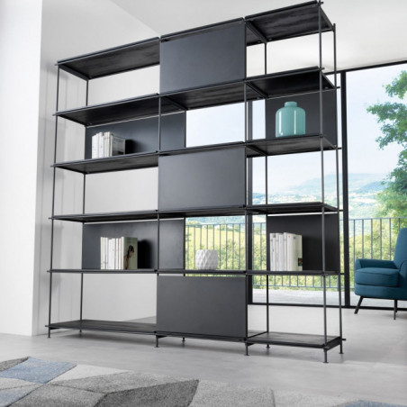 Metal bookcases: classic and modern | Arredinitaly