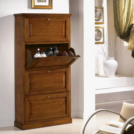 Classic shoe cabinets: elegant, wooden, white | Arredinitaly