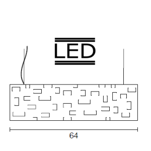 LED Suspension lamp (art.1070 LED)