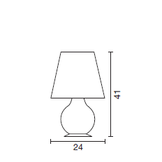 Small lamp with double switch (art. 2704)