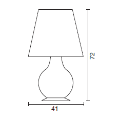 Big lamp with double switch (art. 2706)