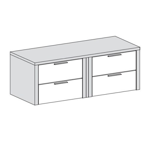 2 + 2 drawers Drawer Unit L.118,3