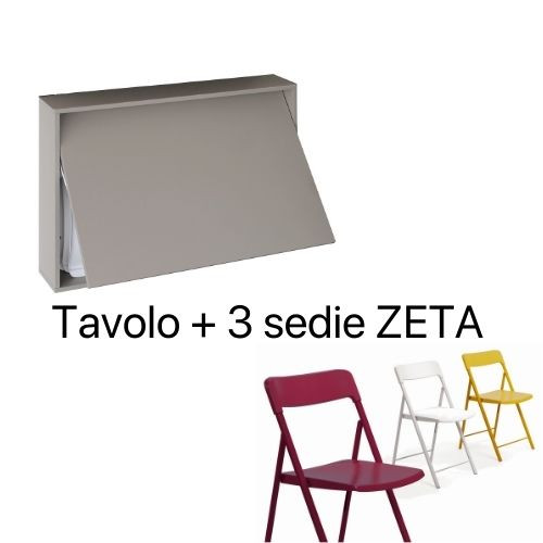 Tavolo + 3 sedie Zeta