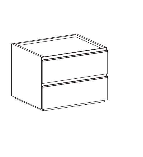 W.59,4 H.44,9 D.48.8 2 drawers