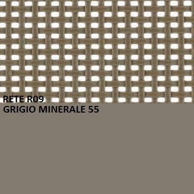 Telaio grigio minerale 55 / Rete R09