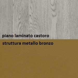 struttura metallo bronzo_piano laminato castoro