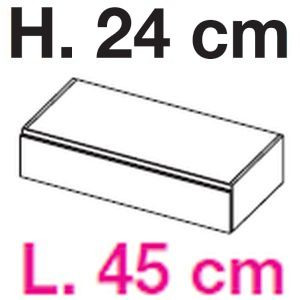 Base H 24 cm / L 45 cm