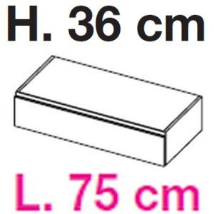 Base H 36 cm / W 75 cm
